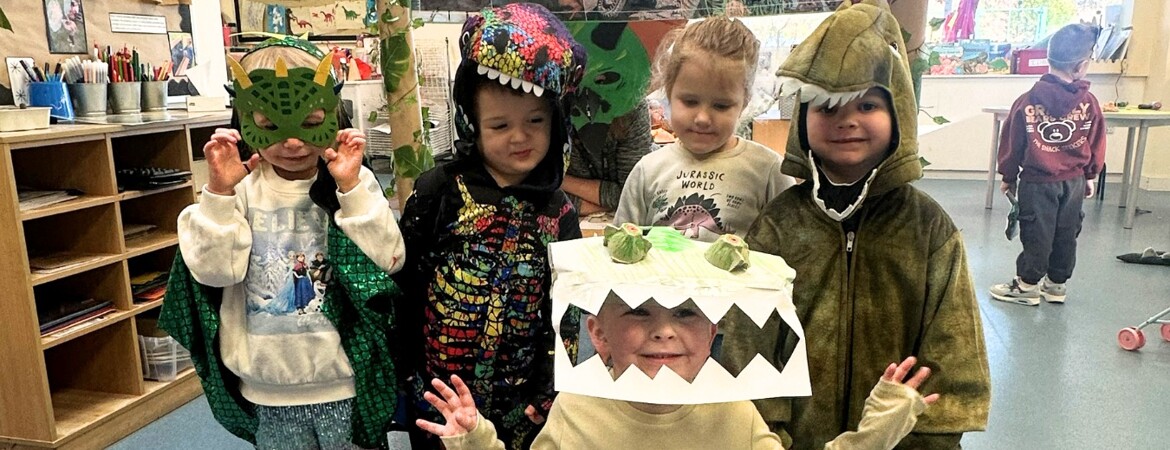 The Vale Academy Nursery Travels Back in Time for Dinosaur Day