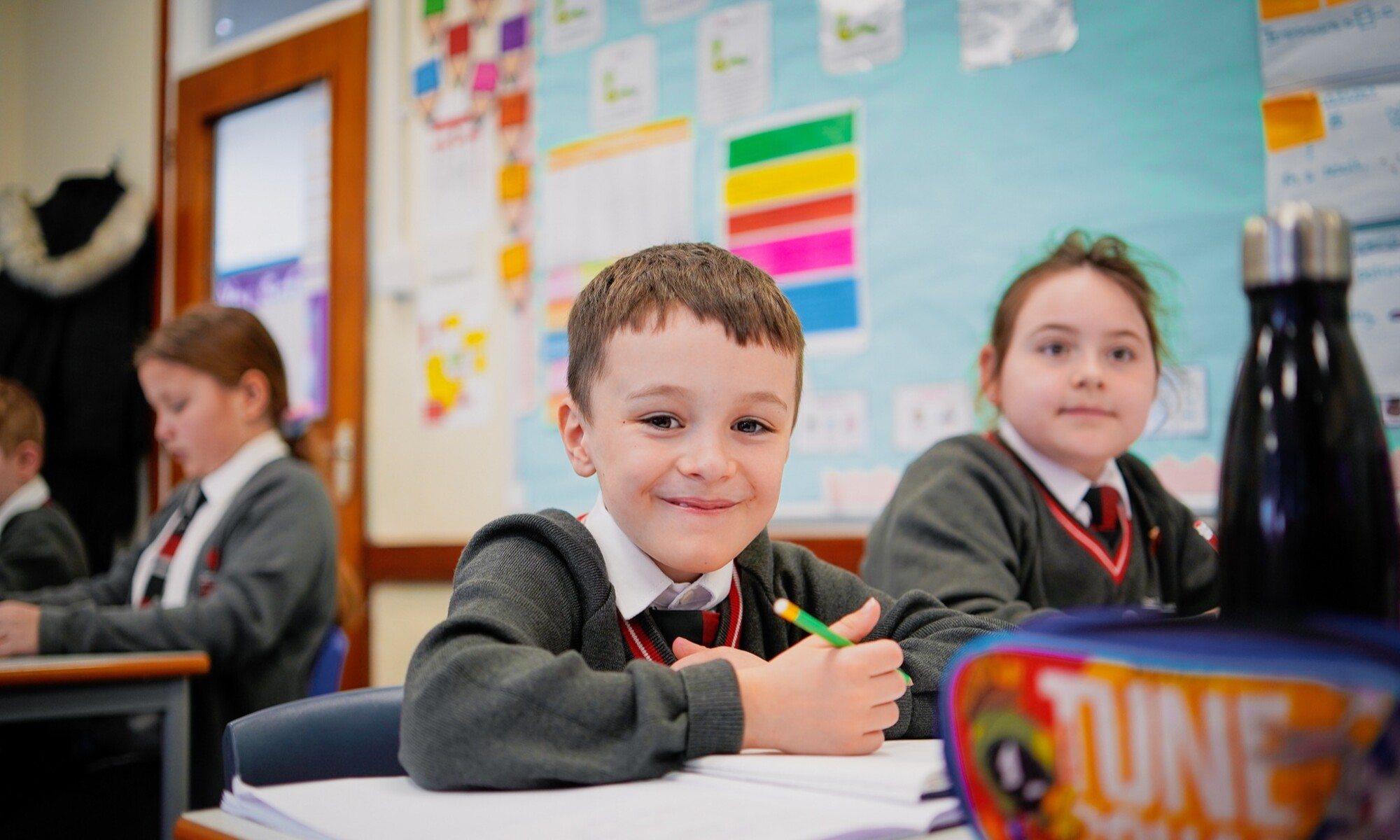 The Vale Academy pupil in class working on an exercise